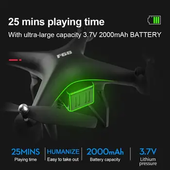 1080P 4K RC Drone Quadcopter drone with 1080P 4K HD Wifi camera video highly stable Rc helicopter F68 4K RC Camera drony