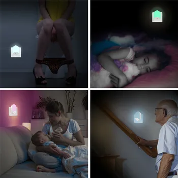 2 Pack Plug in LED Night Light Dimmable 16 kolorów RGB ścienne, lampki nocne dla dziecka, pokój Dziecięcy, sypialnia korytarz korytarz schody