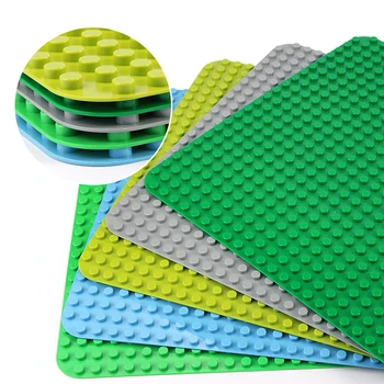 512 Duploes Big Bricks DIY Compatible Green Board Base Plate 32*16 punktów 51*25,5 cm Baseplate Big Size Building Blocks Fllor Toys