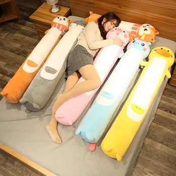90/130 cm kreskówka zwierząt pluszowe poduszki snu nadziewane Shiba Inu kaczka Jednorożec świnia Dinosauar Chomik pluszowe zabawki śliczne lalki dla dzieci prezent