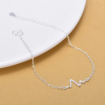 925 srebro bransoletki 925 moda EKG Urok bransoletki grzywny Mody bransoletka biżuteria dla kobiet prezent
