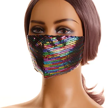 Biżuteria Maska kolorowe cekiny Bling maska do dekoracji osoby akcesoria klub nocny osoba biżuteria prezent