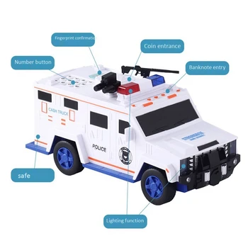 Cyfrowy Skarbonka Dla Dzieci Zabawka Kasy Oszczędnościowe Skrytki Depozytowe Elektroniczne Tirelire Enfant Dzieci Gotówka Samochód Moneta Sejf Ciężarówka
