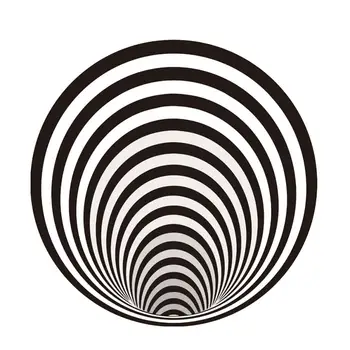 Czarno Biały Spiralny Dywan Okrągły Dywan Wrażenie Drukowania Mało Dziura Decor Dywan Do Sypialni Salon Sypialnia