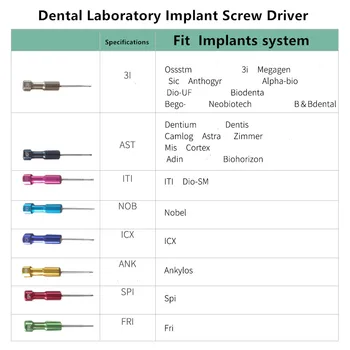 Dentysta śrubokręt dental klinika ortodontyczno-odpowiednia strzykawko narzędzi mikro-śrubokręt do implantów narzędzia wiertarskie