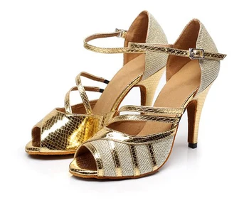 DILEECHI nowa dostawa ameryki łacińskiej, taneczne buty damskie dorośli sandały na wysokim obcasie buty taneczne kwadratowe balowe taneczne buty