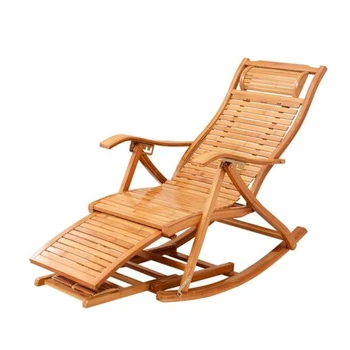 H1 Fotel Bujany Dorosły Krzesło Do Odpoczynku Siesta Wypoczynek Domowy Balkon Składany Jednoosobowy Krzesło Biuro Starszy Bambusowy Kosz Plażowy Tanio