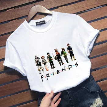 Japońska Anime Koszulka My Hero Academia Friends Cartoon Printing T Shirt Casual Graphic Tee Tops