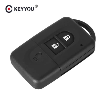 KEYYOU wymiana zdalnego klucza Shell Case 2 przyciski do Nissan MICRA Xtrail QASHQAI JUKE DUKE NAVARA