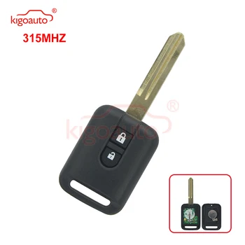 Kigoauto No chip Remote key 2 button 315Mhz dla Micra Nissan Navara Almera Qashqai Patrol X-trail car key
