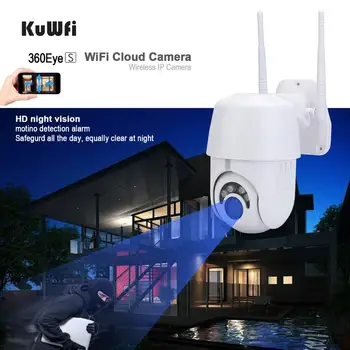 KuWFi 1080P odkryty Wifi kamera WiFi kamera IP 2MP bezprzewodowy PTZ prędkość kopułki CCTV IR-kamera zewnętrzne nadzór nadzór