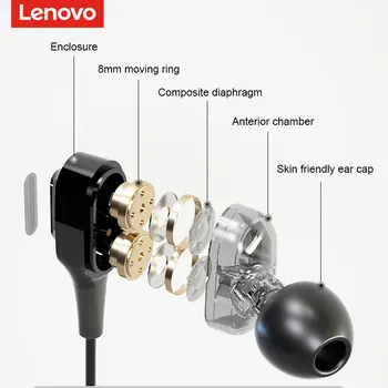 Lenovo Wireless Neckband słuchawki Bluetooth stereo magnetyczny zestaw słuchawkowy in-ear słuchawki douszne do iPhone xiaomi Huawei