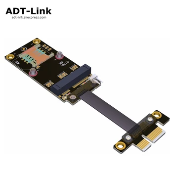 Mini PCIe To PCIe PCI-e x1 Adapter Riser Card Wireless network Gen3.0 Extender Cable mPCIe PCI-Express 1x R16SF adt-link