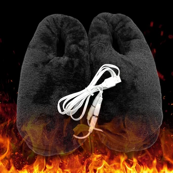 Niezawodna grzałka do stóp Pad Soft Heating Shoes przenośny zimowy domowy USB Gorący Slipper praktyczny prezent zimne ulgę elektryczny
