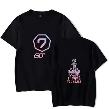 Nowa koreańska moda Kpop Shirts Got7 T Shirt Harajuku T-shirts JB Jackson Short Sleeve Tshirts bawełna hip-hop ulica bluzki tee