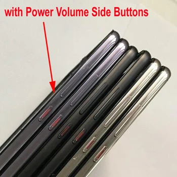 Oryginalny wspornik obudowa panel przedni / środkowy ramka + boczne przyciski zasilania elastycznego kabla do Huawei P20 Pro CLT-AL01 bez ekranu LCD