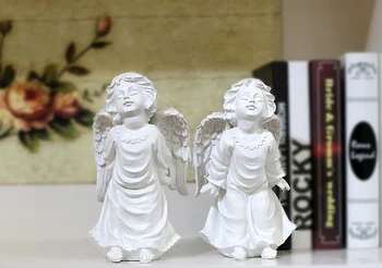 Para Cubitt Angel ornament domowe miłośnicy Amorek dekoracje ślubne zdjęcie Prop ślub prezent na Urodziny opcję wyświetlania własności pomnik