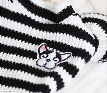 Paski bawełniane ubrania dla psów domowych zimowa ciepła kurtka płaszcz kot sukienka cebula pies tutu sukienka zwierzę sukienka odzież chihuahua Teddy XS-XL