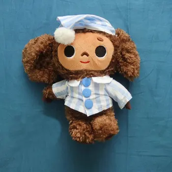 Rosja duże uszy małpa z kapeluszem pluszowe zabawki Czeburaszek miękka lalka Rosja anime zabawka baby kids sleep uspokoić lalkę