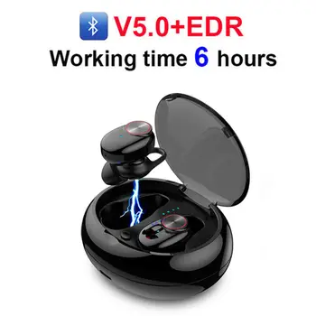 V5 TWS słuchawki wodoodporny Bluetooth 5.0 zestaw słuchawkowy Mini TWS Twins V5 bezprzewodowe douszne słuchawki sportowe, słuchawki stereo Słuchawki