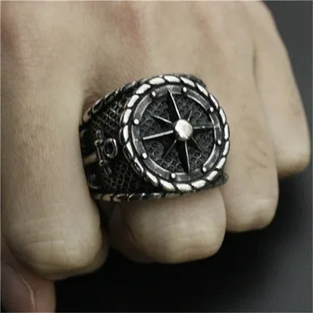 1 najnowszy osobisty projekt hak pierścień ze stali nierdzewnej 316L mężczyźni chłopcy grupa Partia gotycki styl pierścień