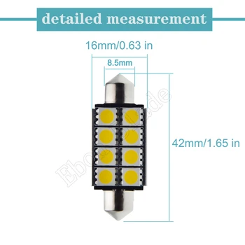 10szt Canbus LED garland 41mm 42mm 1.73