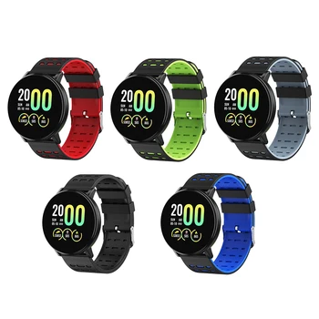 119Plus ekran dotykowy smart-zegarek dla mężczyzn IP67 wodoodporny Smartwatch monitor rytmu serca fitness-tracker Smart Band dla Androida i IOS