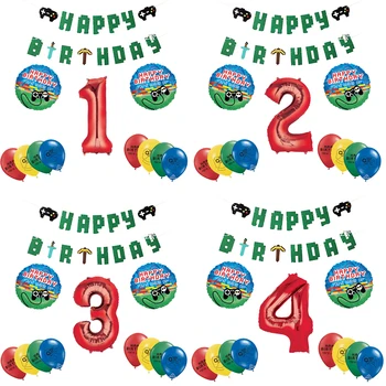 12pcs kontroler folia butle motyw urodziny gry dekoracji na przyjęciu balony zabawki flaga