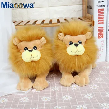 1szt 20 cm kreskówka Lew pluszowe zabawki modelowanie zwierząt leśnych Król Lew miękka lalka Kawaii Baby Toy dzieci prezent na Urodziny