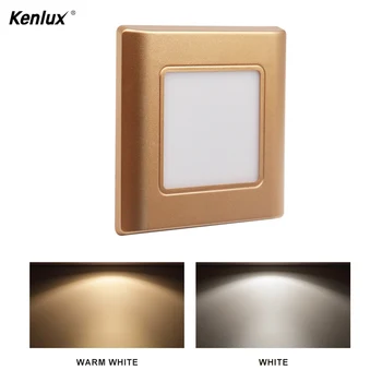 2.5 W 86mm frost style led indoor light step stair lights home decoration corner foot light led underground plastic wall lamps
