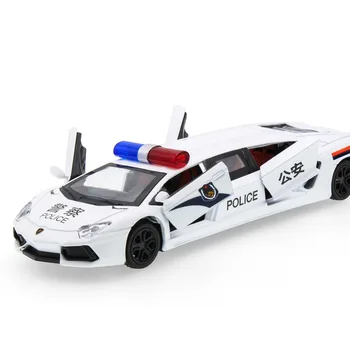 2017 Hot sell 1:32 Police Car Limousine maszyny do odlewu Ze stopu metali Metal Luxury Car Model Collection Model Pull Back Toys Car Gift For Boy