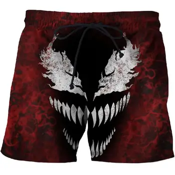 2019 Venom 3d print szorty dla mężczyzn i kobiet letnie spodenki plażowe hip-hop wygodne szorty meble ubrania unisex figi hombre