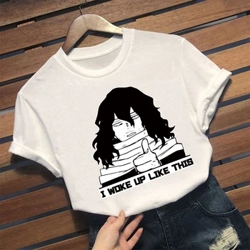 2020 męska koszulka Shota Aizawa My Hero Academia Boku No Hero Anime luźny t-shirt z krótkim rękawem