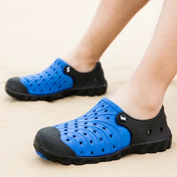 2020 nowa męskie obuwie letnie lekkie uliczne sandały na plaży do rekreacji obuwie modne pantofle męskie zjeżdżalnia buty Sandalia buty Męskie