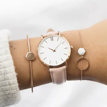 2020 nowe damskie zegarki dorywczo proste biznesowe damskie skórzane zegarek kwarcowy parę godzin damskie zegarki Montre Femme