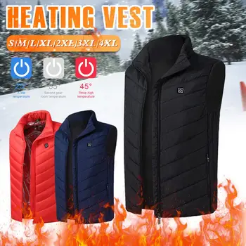 2020 SALE Heating Vest są zmywalni Usb Charging Heating Warm Vest Temperature Control Outdoor Camping Golf Hiking (bez baterii)