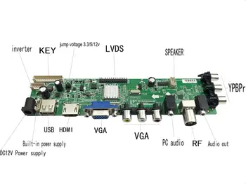 3663 uniwersalne 4 lampy nowy DVB-T2 DVB-C LCD DVB-T sygnał cyfrowy +7 klawiszy TV kontroler sterownik do karty przycisk opłata kontrolera