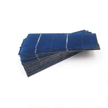 50szt x panel słoneczny Painel Cells DIY ładowarka polikrystaliczny krzem Sunpower Solar Bord 78*26 mm 0.5 0.37 W.