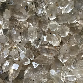 5szt wysokiej jakości Diament Herkimer kwarcowy kryształ podwójne punkty mineralne próbki Wicca uzdrowienie