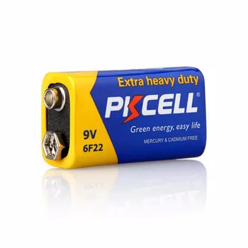 8Pack PKCELL 9V 6F22 6LR61 super bardzo wydajna bateria podstawowa elektroniczna bateria termometru jak PP3 6F22 6LR61 MN1604 9v baterii