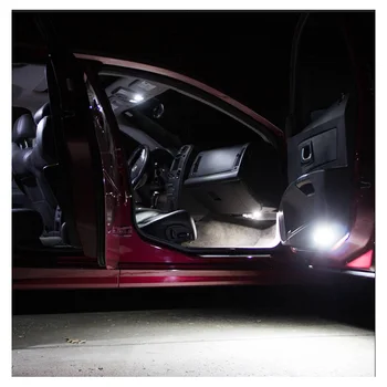 9 szt. Biała Canbus samochodowe żarówki led wnętrze mapa kopułki światło zestaw, nadające się do 2007-2013 Suzuki SX4 WK bagażnika cargo tablicy rejestracyjnej lampy