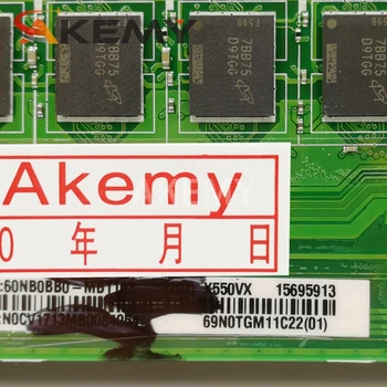 AKEMY X550VX płyta główna laptopa ASUS X550VX X550V oryginalna płyta główna, 4GB-RAM I7-6700HQ GTX950M-4GB