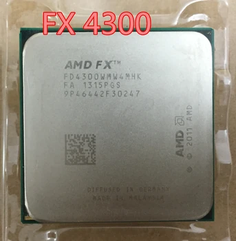 AMD FX fx 4300 4300 3.8 GHz 4M quad stacjonarne procesory CPU Socket AM3+ komputer cztery rdzenie (działa w darmowa wysyłka)