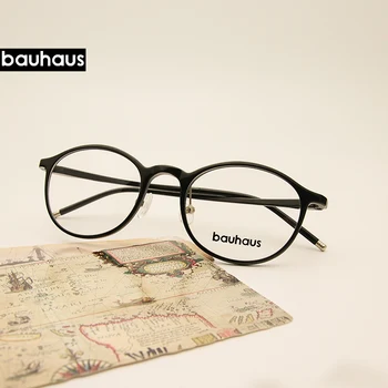 Bauhaus 2019 wysokiej jakości vintage retro okrągłe okulary rama kobiety przepisane im punkty mężczyźni okulary okulary optyczne ramki