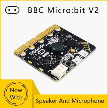 BBC Micro:Bit V2 ulepszony procesor pojemnościowy czujnik wbudowany głośnik mikrofon BLE 5.0 dioda led dla dzieci
