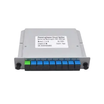 Bezpłatna wysyłka 10 szt./lot SC UPC 1X8 Fiber Optic FTTH cassette box optyczne złącze SC UPC PLC 1X8 fiber splitter Box