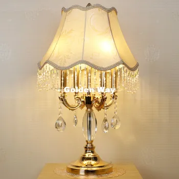 Bezpłatna Wysyłka Crystal Lampa Do Sypialni Luksusowy Crystal Lampa Stołowa Nowoczesna Szafka Kontrolna K9 Luksusowy Kryształowy Dekoracyjna Lampa
