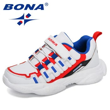 BONA 2020 nowe projektanci wiosna jesień Dziecięce buty do biegania syntetyczna meble dziecięce obuwie nastoletni chłopcy dziewczęta buty do biegania