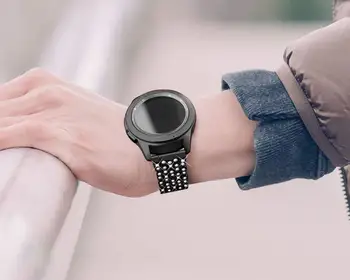 Bransoletka biżuteria z diamentami dla Amazfit Bip S luksusowy pasek watchband Huami Amazfit GTS GTR 42 mm pasek do zegarka pasek na nadgarstek 20 mm