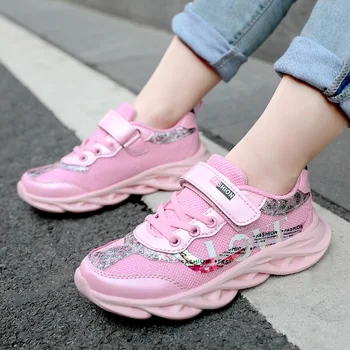 Buty dla dziewczyn całoroczne klasyczne buty do biegania dla dziewczyn moda buty dla Dzieci dla dziewczyn chodzenie oddychająca Casual buty rozmiar 26-37
